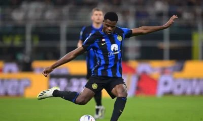 Denzel Dumfries, olandese dell'Inter (foto Inter)