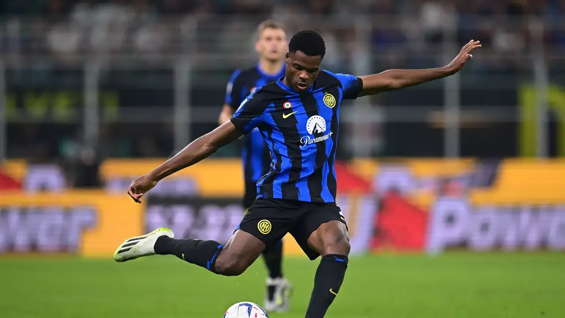 Denzel Dumfries, olandese dell'Inter (foto Inter)