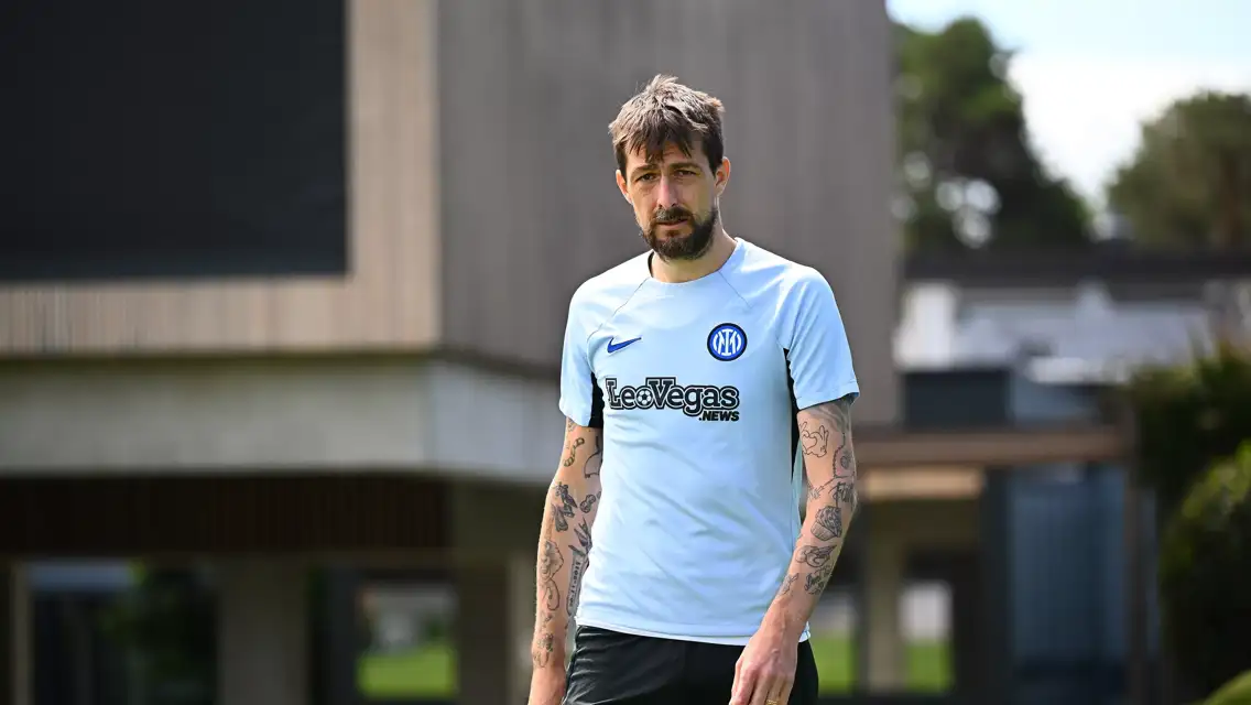 Francesco Acerbi, difensore dell'Inter (foto Inter)