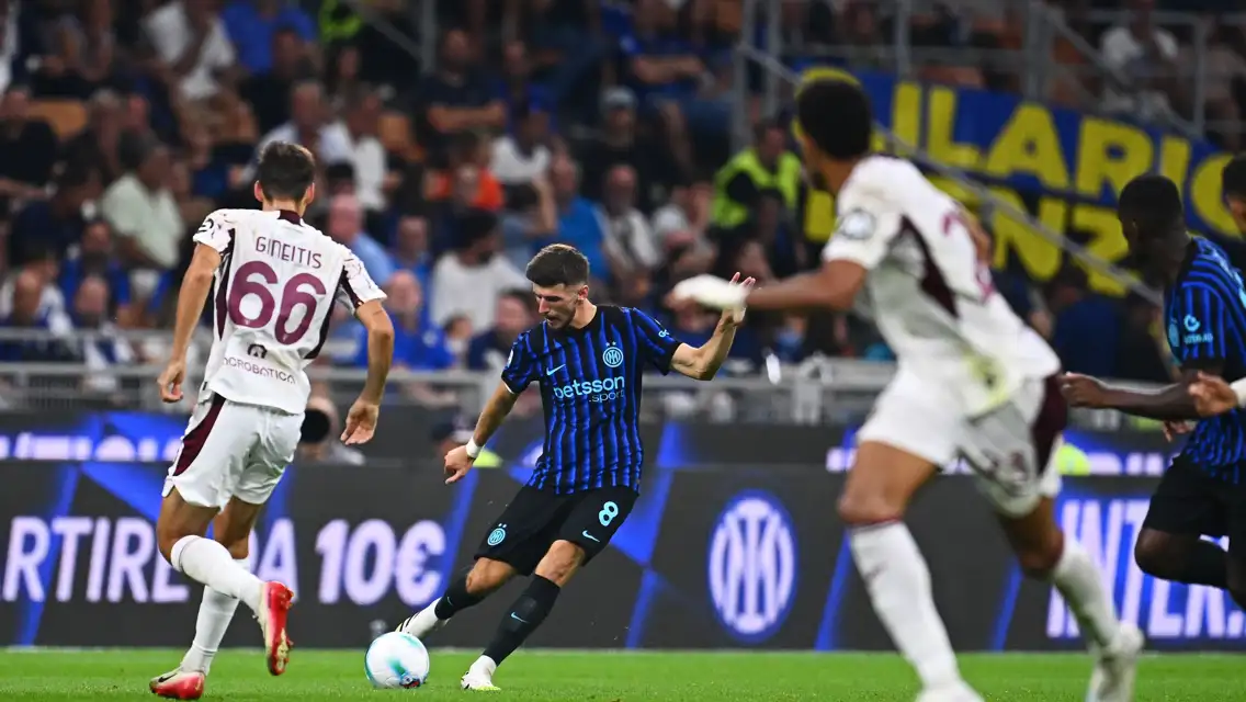 Petar Sučić, centrocampista dell'Inter (foto Inter)