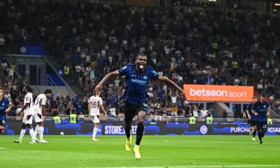 Ange-Yoan Bonny, attaccante francese dell'Inter (foto Inter)