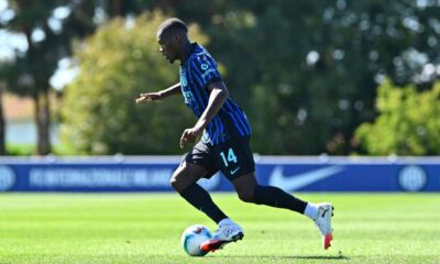 Ange-Yoan Bonny, attaccante francese dell'Inter (foto Inter)
