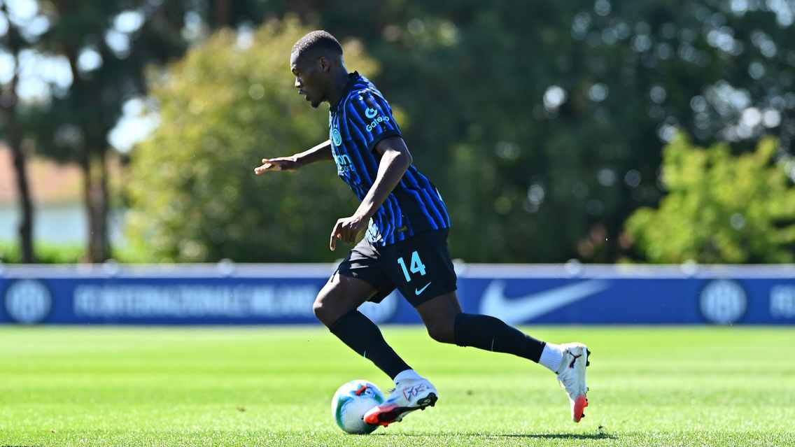 Ange-Yoan Bonny, attaccante francese dell'Inter (foto Inter)