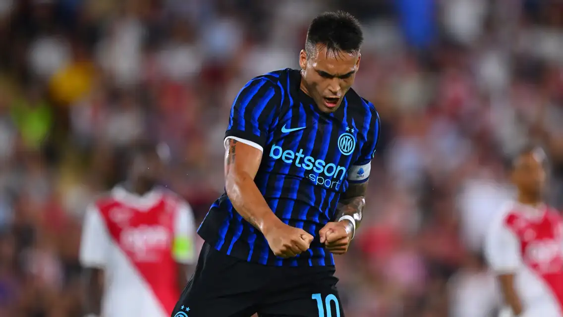 Lautaro Martinez, attaccante dell'Inter (foto Inter)