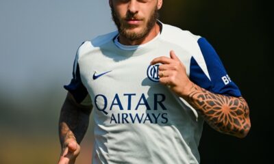 Federico Dimarco, terzino dell'Inter in gol contro il Sassuolo (foto Inter)