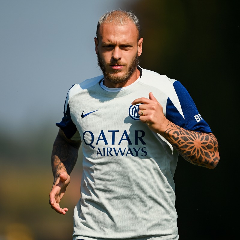 Federico Dimarco, terzino dell'Inter in gol contro il Sassuolo (foto Inter)