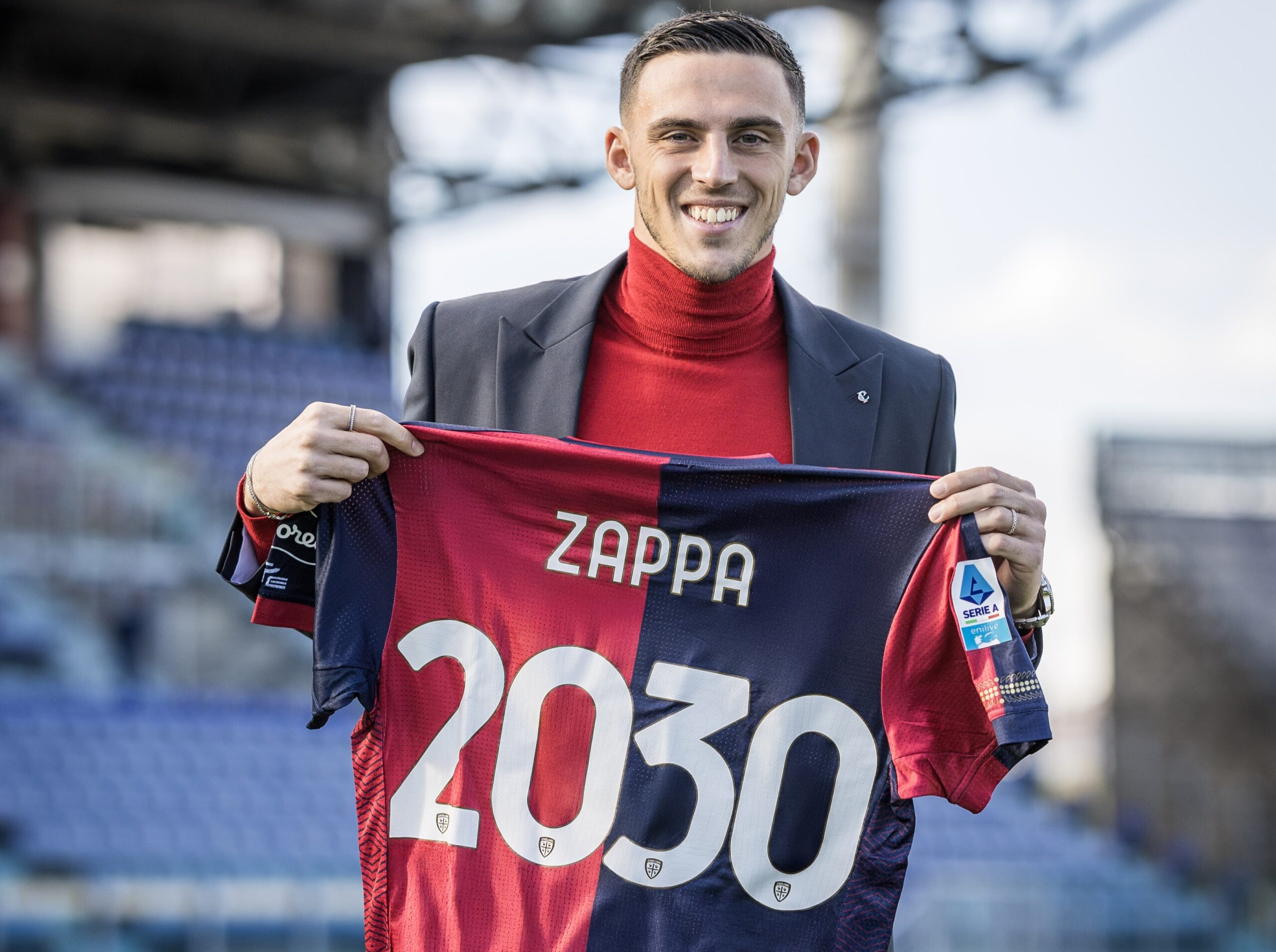 Gabriele Zappa salta Cagliari-Inter (foto Cagliari)
