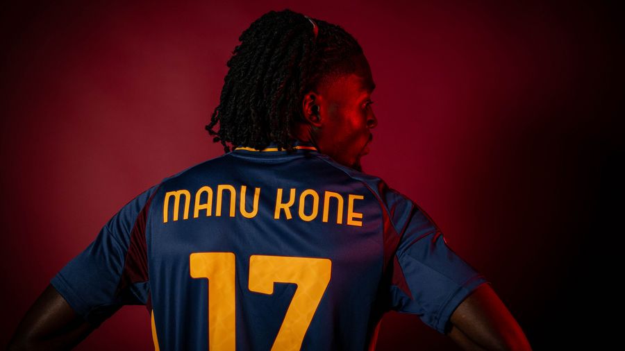 Manu Koné, centrocampista della Roma che piace all'Inter (foto AS Roma)