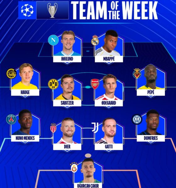 Inter, Dumfires nel team of the week della UCL