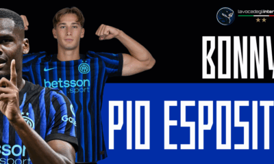 Pio Esposito e Bonny, attaccanti dell'Inter