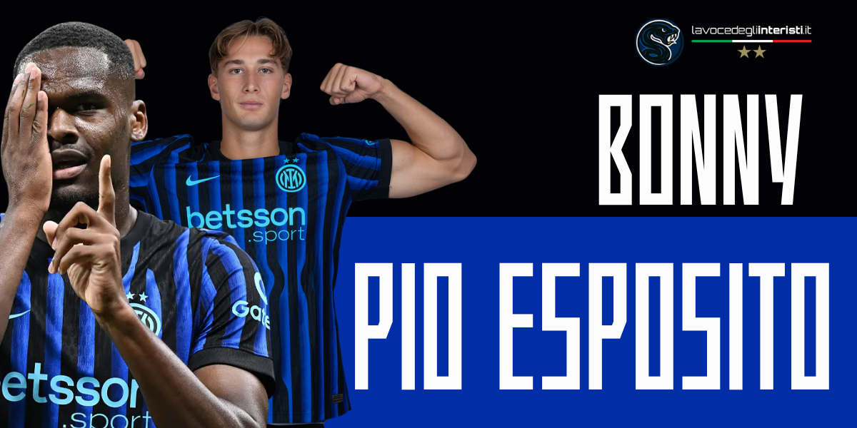 Pio Esposito e Bonny, attaccanti dell'Inter