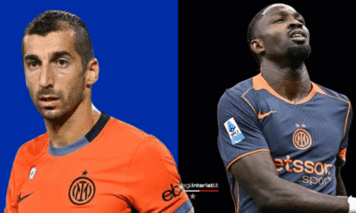 Henrikh Mkhitaryan e Marcus Thuram, giocatori dell'Inter