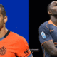 Henrikh Mkhitaryan e Marcus Thuram, giocatori dell'Inter