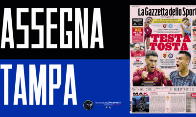 La prima pagina de La Gazzetta dello Sport Roma-Inter