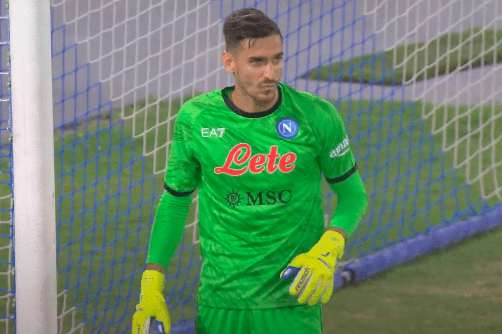 Alex Meret salta la sfida Napoli-Inter