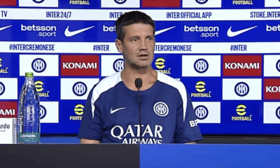 Cristian Chivu, allenatore dell'Inter in conferenza stampa pre Cremonese