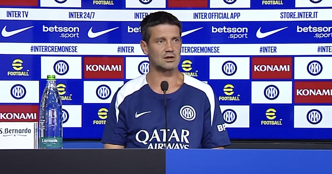 Cristian Chivu, allenatore dell'Inter in conferenza stampa pre Cremonese