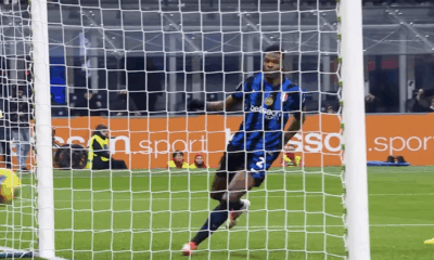 Denzel Dumfries, difensore olandese dell'Inter