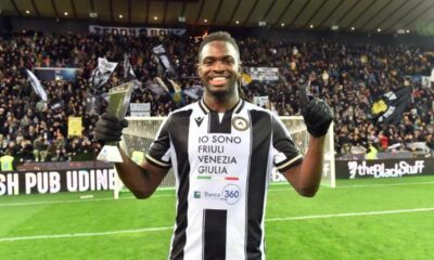 Oumar Solet, difensore dell'Udinese che piace all'Inter (foto Udinese)