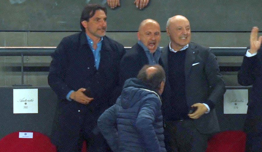 Marotta, Ausilio e Baccin (dirigenti Inter)