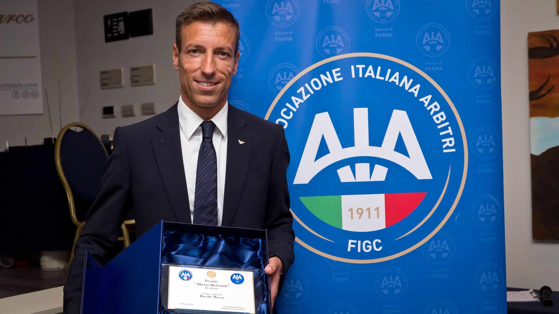 Davide Massa arbitrerà Roma-Inter (foto AIA)