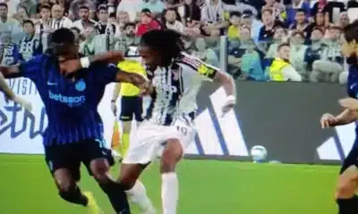 Scontro di gioco in Juventus-Inter