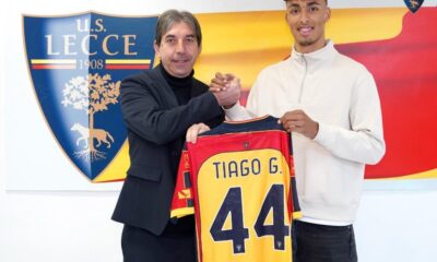 Tiago Gabriel, difensore classe 2004 del Lecce che piace al'Inter (foto Lecce)