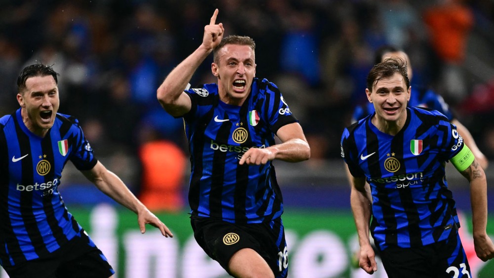 Davide Frattesi decisivo in Inter-Barcellona di Champions (Foto Uefa)