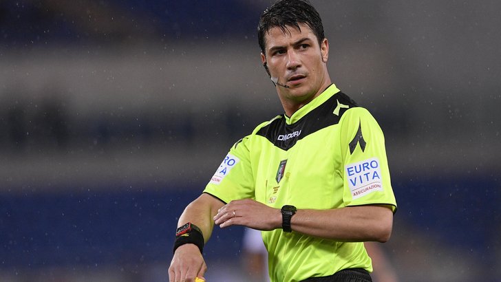 Gianluca Manganiello, arbitro di Inter-Lazio