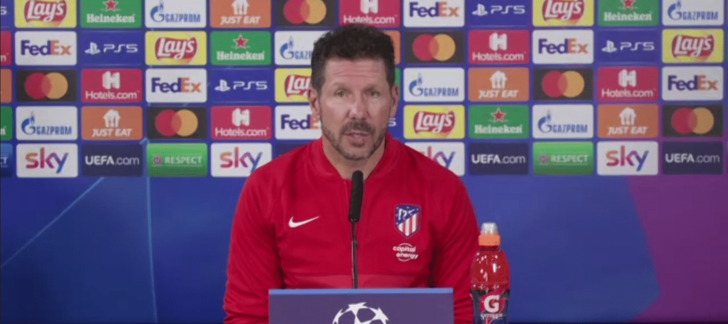 Diego Simeone, allenatore Atletico Madrid