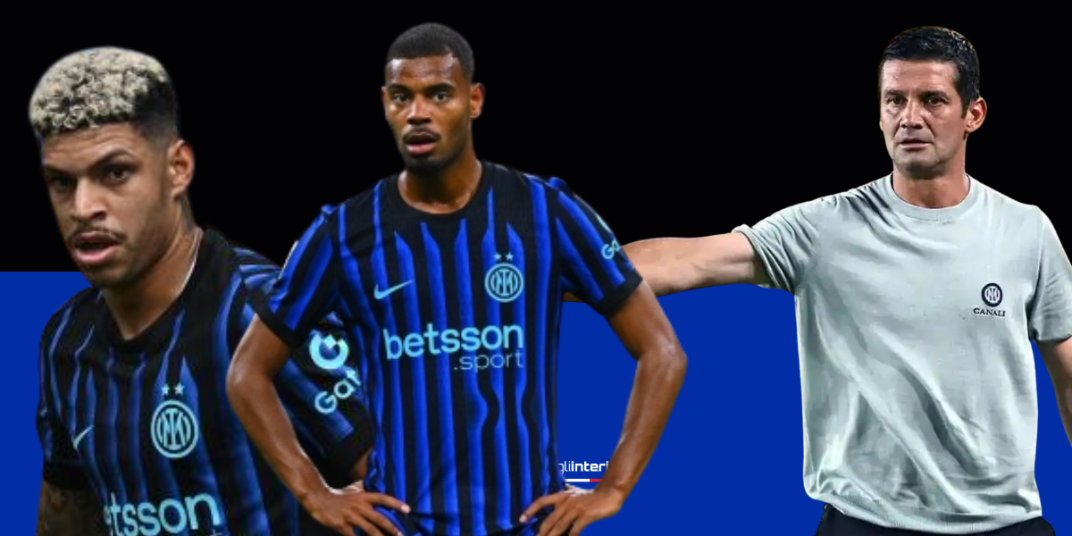 Luis Henrique e Diouf, giocatori dell'Inter