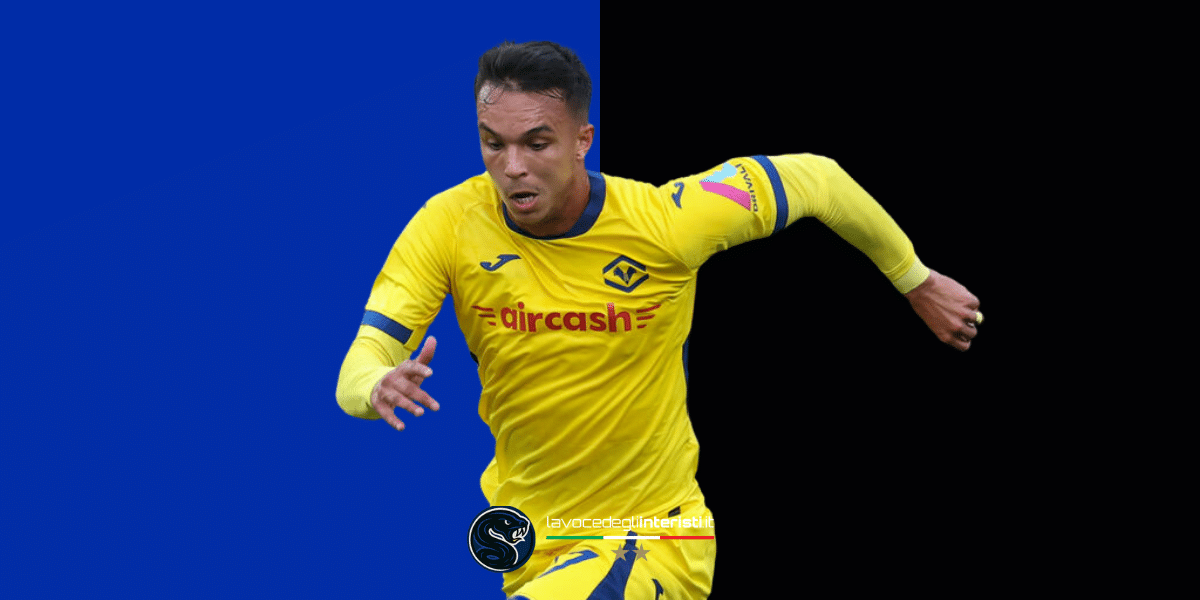 Giovane, attaccante del Verona che piace all'Inter