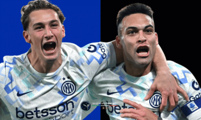 Pio Esposito e Lautaro Martinez, attaccanti Inter