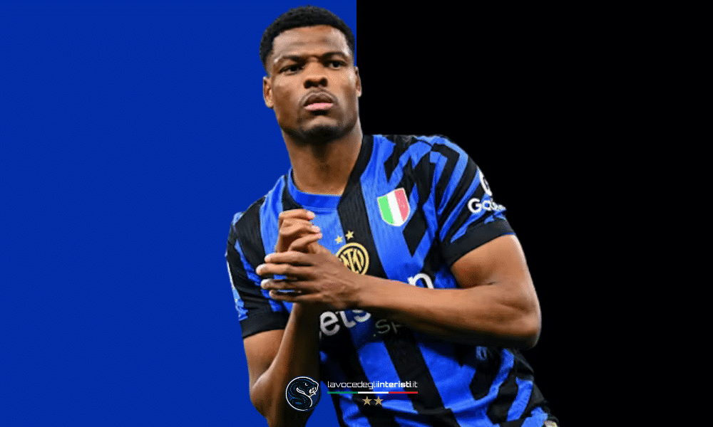 Denzel Dumfries, difensore olandese dell'Inter