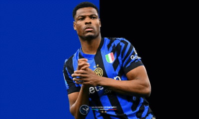 Denzel Dumfries, difensore olandese dell'Inter
