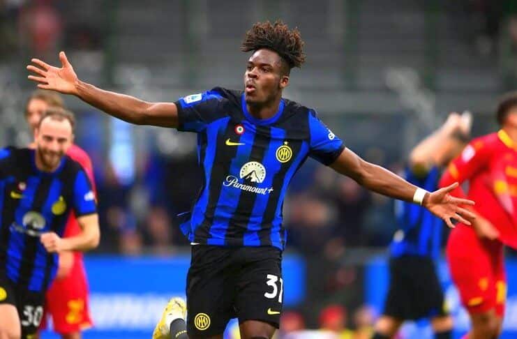 Yann Aurel Bisseck, difensore tedesco dell'Inter