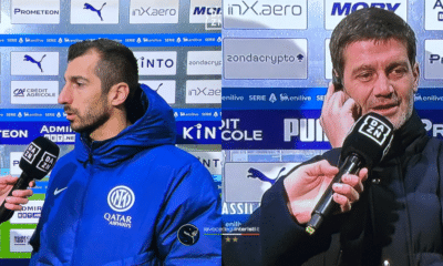 Mkhitaryan e Chivu prima di Parma-Inter