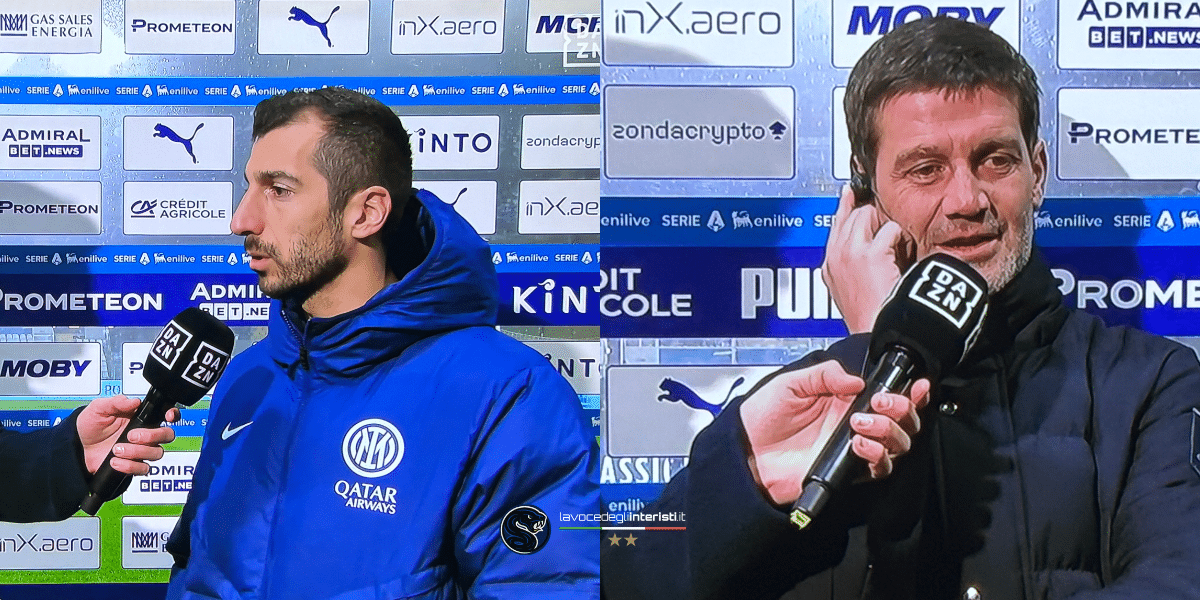 Mkhitaryan e Chivu prima di Parma-Inter