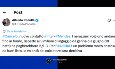 João Cancelo nel mirino dell'Inter