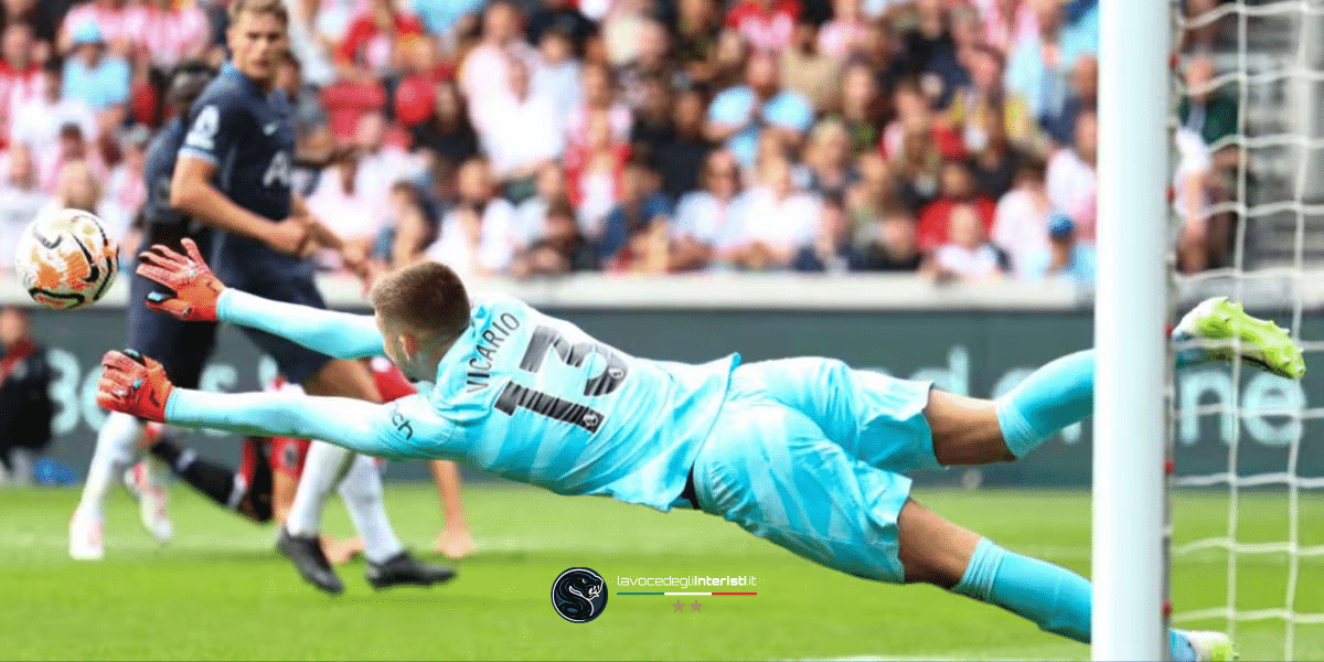 Guglielmo Vicario, portiere del Tottenham che piace all'Inter