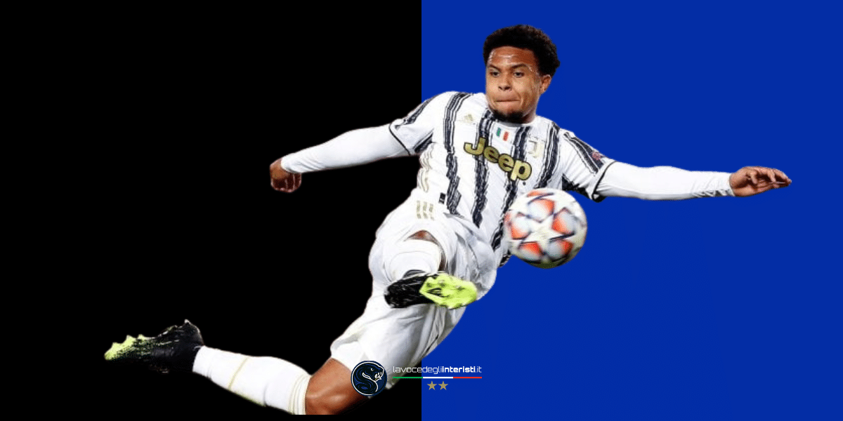 Weston McKennie, centrocampista americano della Juventus che piace all'Inter