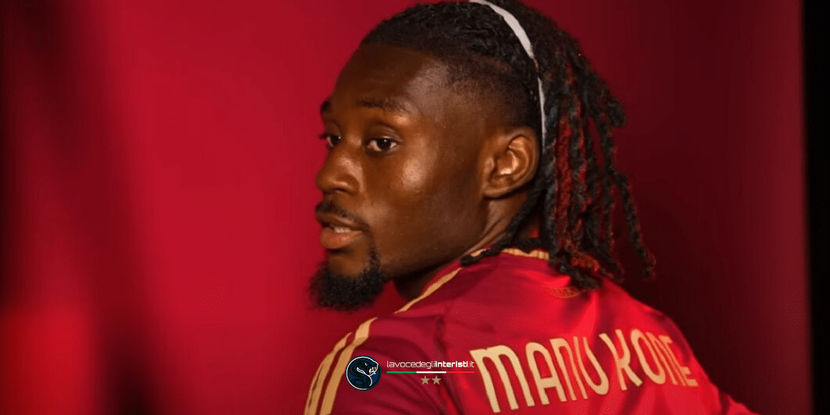 Manu Koné, centrocampista della Roma che piace all'Inter