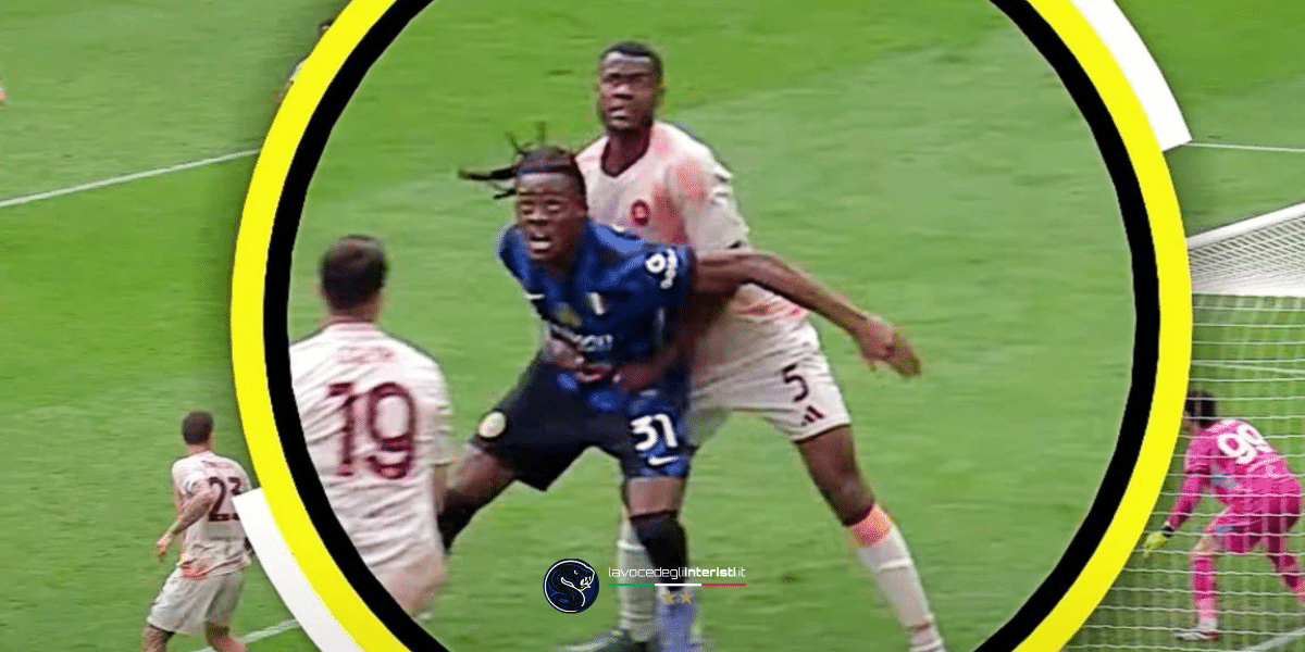 Bisseck-Ndicka e il contatto sospetto in Inter-Roma dell'anno scorso