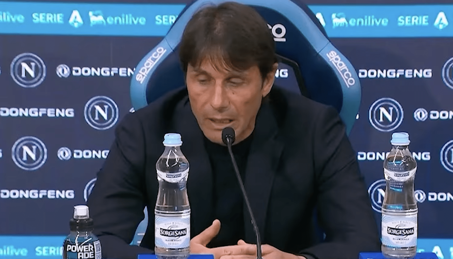 Antonio Conte, allenatore del Napoli cita ancora l'Inter
