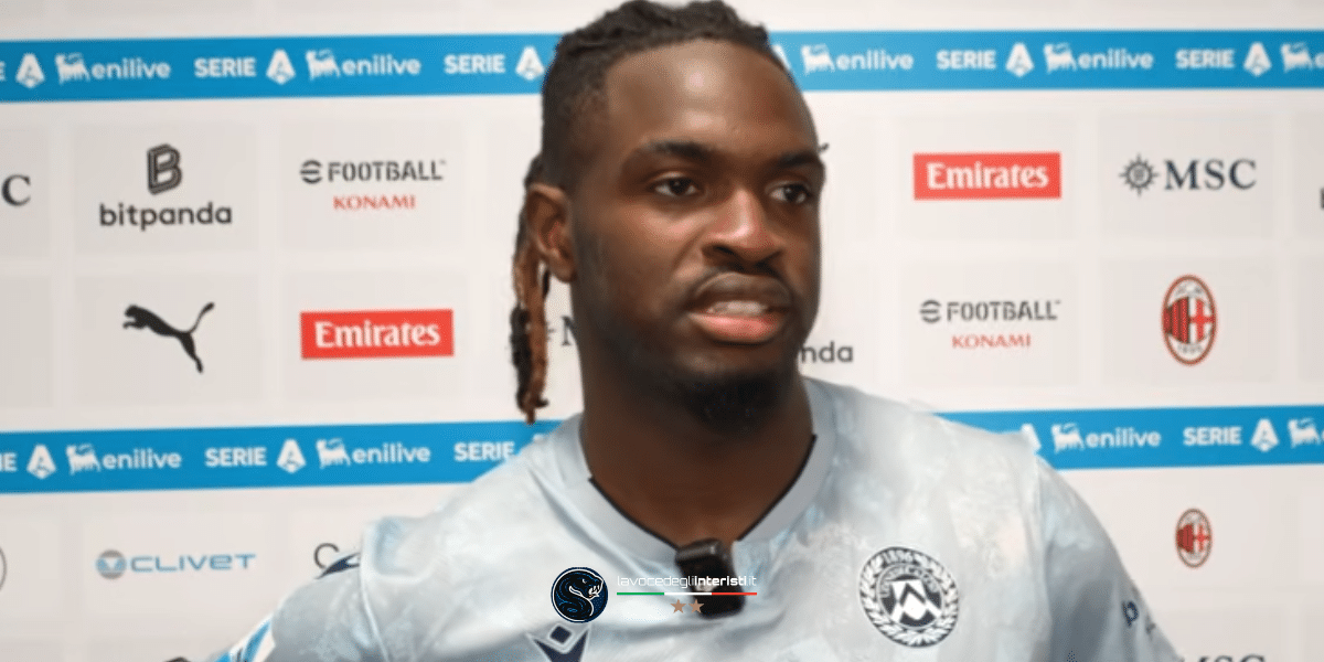 Oumar Solet, difensore dell'Udinese che piace all'Inter