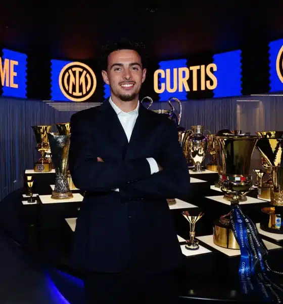 Curtis Jones, nuovo centrocampista dell'Inter (FOTO INTER)
