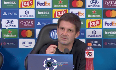 Cristian Chivu, allenatore Inter, in conferenza stampa